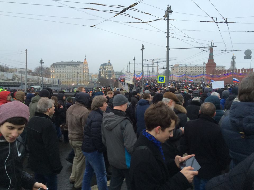 Траурное шествие памяти Бориса Немцова