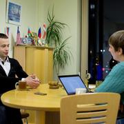 Анатолий Лапшин берет интервью у Евгения Криштафовича