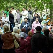 Константин Янкаускас на встрече с жителями округа