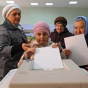 Жительницы Рязани на выборах губернатора области. Фото: Александр Рюмин (ИТАР-ТАСС)